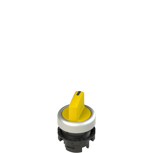 Pizzato E2 1SE12AVA59AB Short handle selector, 2 positions yellow with marking Turkiye