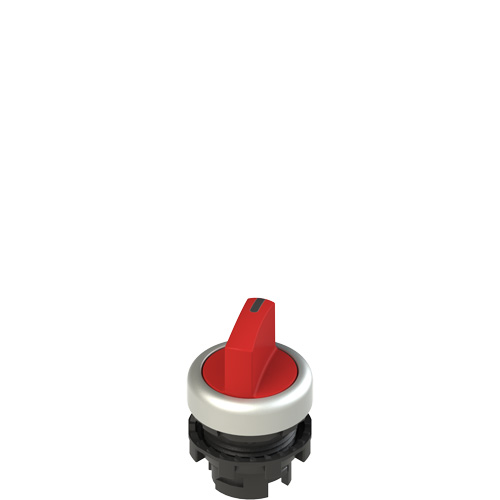 Pizzato E2 1SL12ACD39AB Illuminated short handle selector, 2 positions red with marking Turkiye