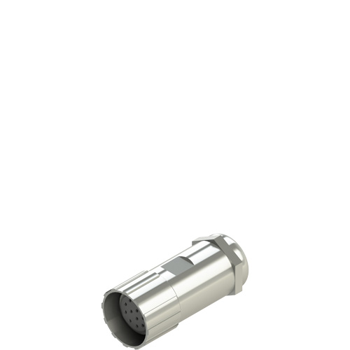 Pizzato VF CBSM12TC07 M23 straight metallic female connector, 12 poles, without cable Turkiye