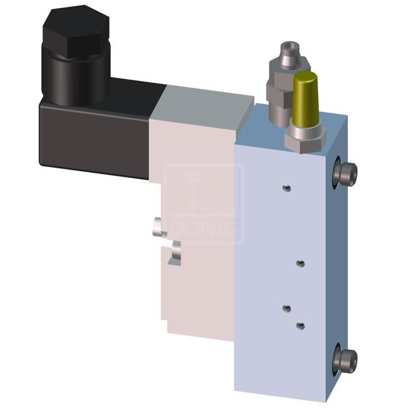 Dopag 100.15.02 Solenoid valve plate with industrial plug type CI Turkiye