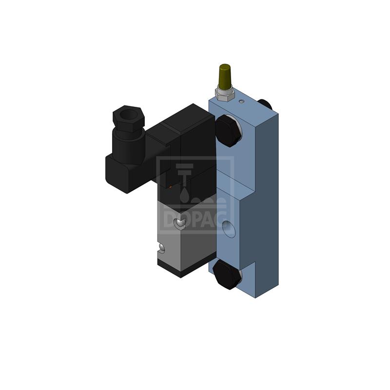 Dopag 1007380 Solenoid valve plate with industrial plug type CI Turkiye