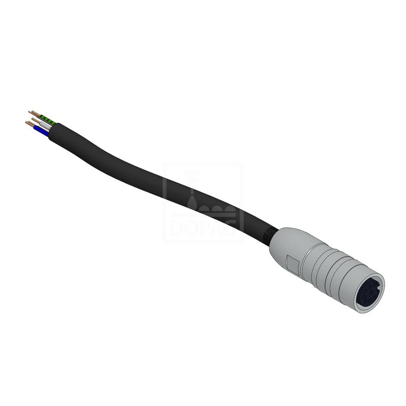 Dopag 1024606 Extension calbe with round plug M16x075 8-pole 3m Turkiye