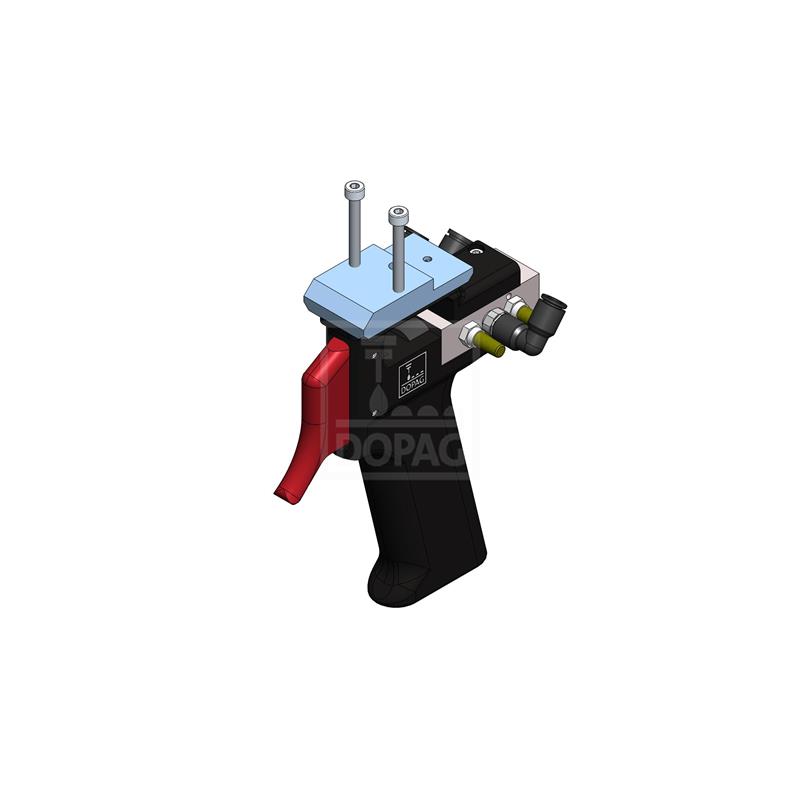 Dopag 401.01.11 Handle pneumatic with mounting plate Turkiye