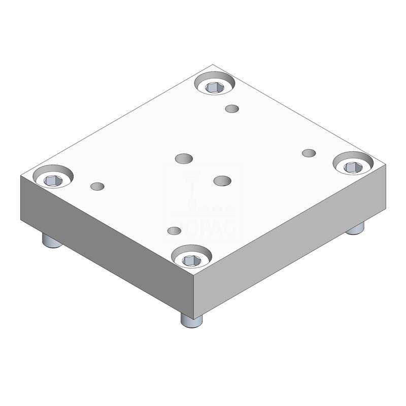 Dopag 480.01.20 Adaptor plate M8 (72x84 mm) to M6 (40x70 mm) Turkiye