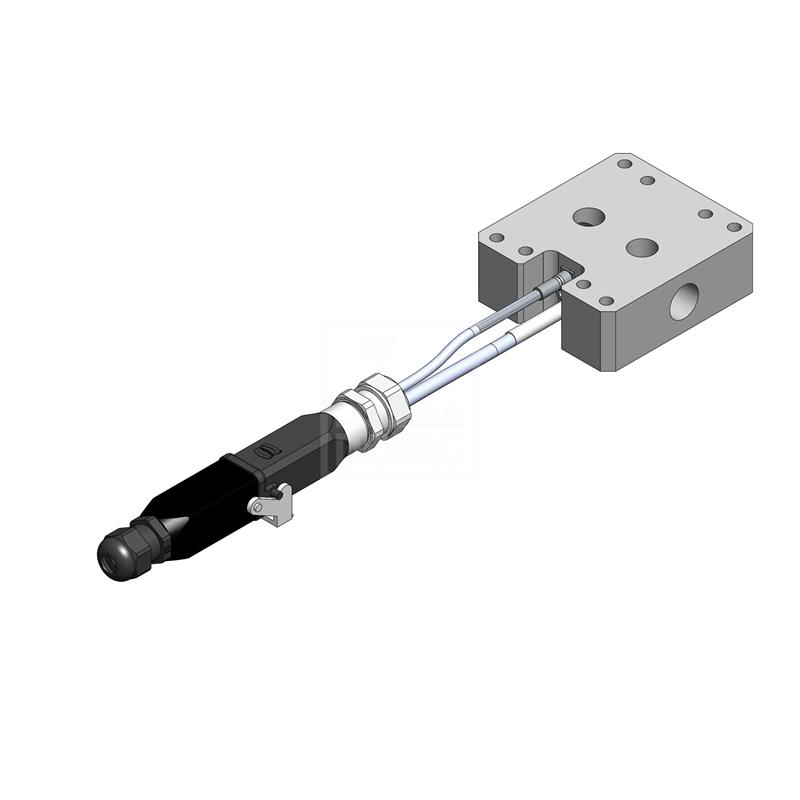 Dopag 1018550 Mounting plate with heating 200W 230V PT100 Turkiye