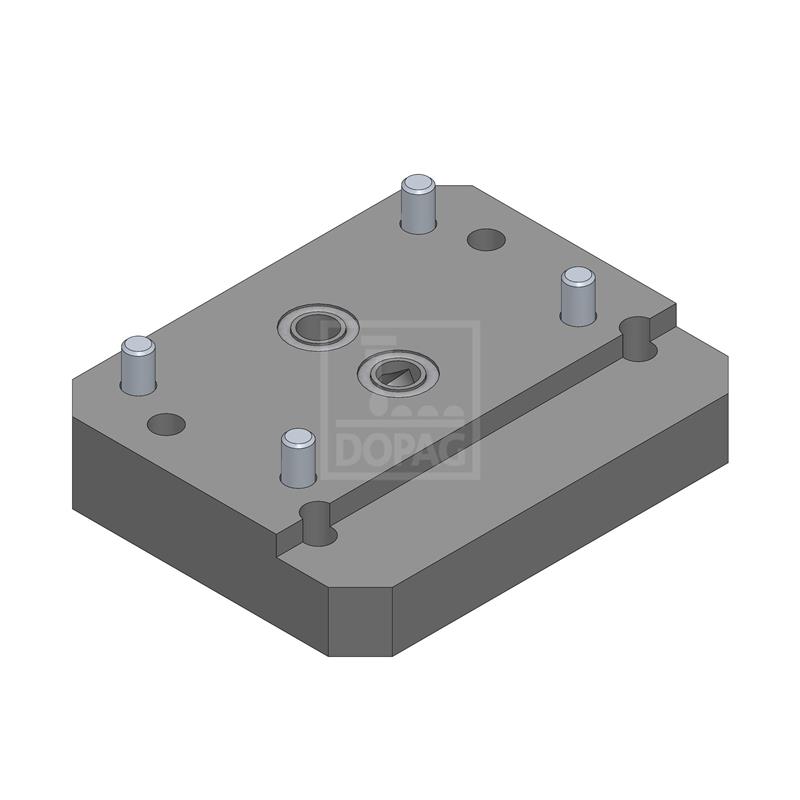 Dopag 1028512 Adaptor plate M6 (40x70 mm) to M8 (38x80 mm) Turkiye