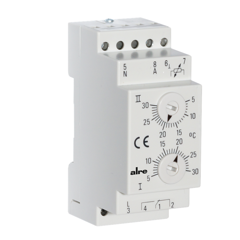 Alre ITR 79.600 Temperature controller for standard rail mounting, 2x 5…30…°C Turkiye