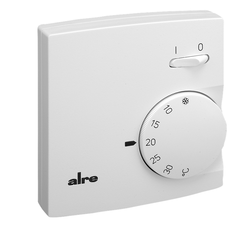 Alre RTBSB-001.026 Room thermostat, surface-mounted, 5…30…°C, 230V AC, two-way contact, on/off switch, fan output Turkiye
