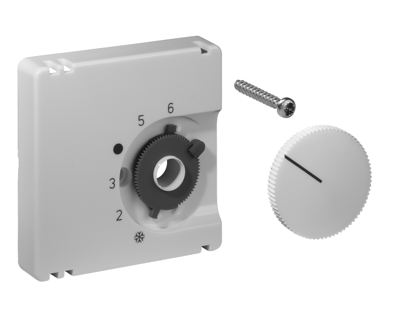 Alre JZ-001.010 Cover set for room thermostat RTBSU / FTR, 50×50, pearl white (RAL1013), gloss Turkiye