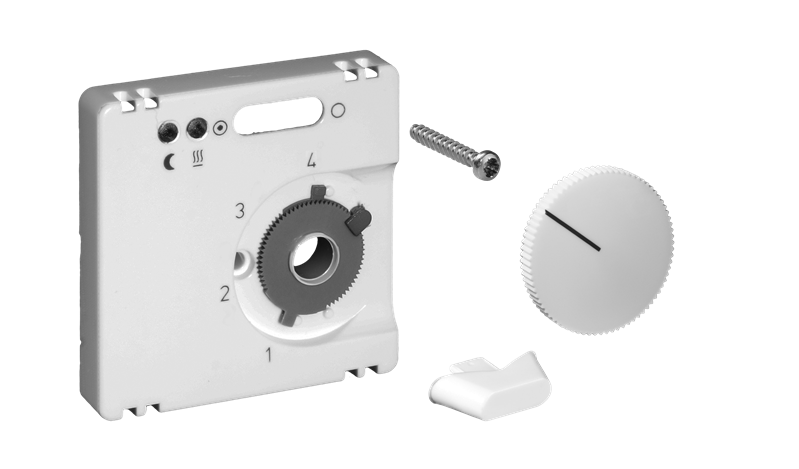 Alre JZ-009.110 Cover set for underfloor temperature controller FETR 101716, 55×55, pearl white (RAL1013), gloss Turkiye