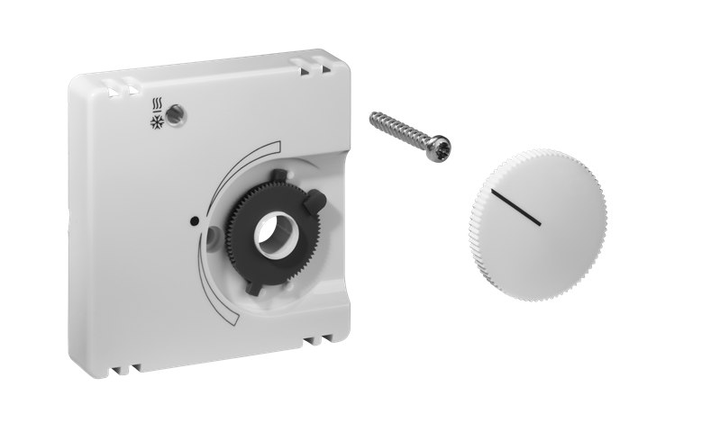 Alre JZ-008.120 Cover set for room thermostat for cooling ceilings KTRRU-052244, 55×55, traffic/studio white (RAL9016), gloss Turkiye