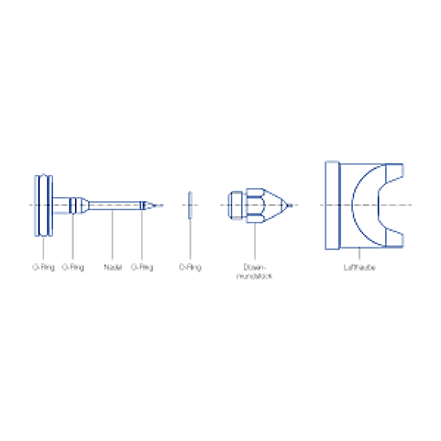 Lechler Spare parts and Power set for series 176 ViscoMist | 0176006C01035 Pneumatic atomizing nozzles Turkiye