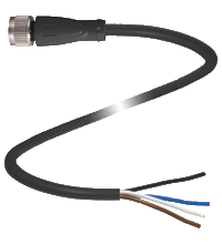 Pepperl+Fuchs V1-G-BK5M-PUR-Y70100962 Female cordset, M12, 4-pin, PUR cable Turkiye