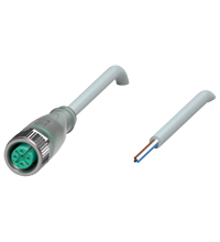 Pepperl+Fuchs V1-G-E8W-3M-PUR Female cordset single-ended M12 straight A-coded, LED 4-pin, PUR cable grey Turkiye