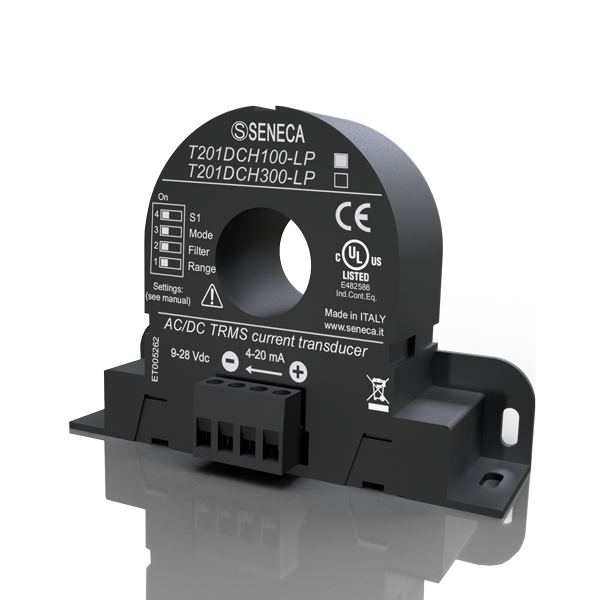 Seneca T201DCH100-LP AC/DC contactless TRMS current (± 100 A) transducer, Hall Effect with 420 mA AO Turkiye