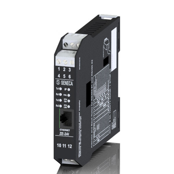 Seneca ZE-2AI
        (HW rev. D0x) 2 CH Analog input Modbus RTU - Modbus TCP-IP module Turkiye