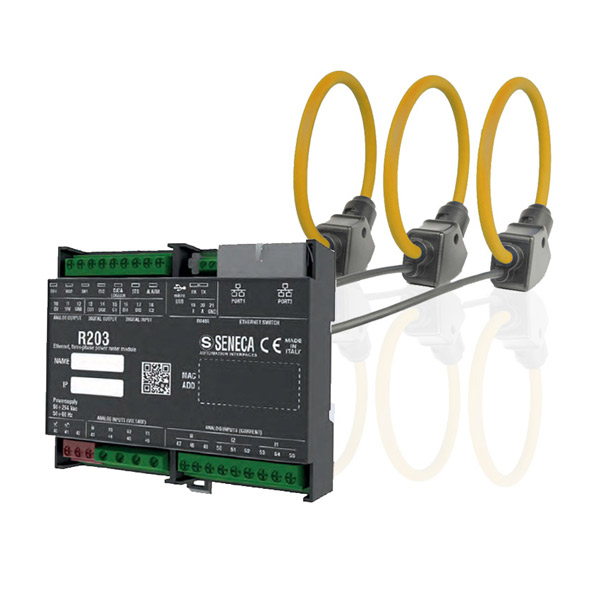 Seneca R203-ROG (HW rev. A0/B0) KIT with R203 energy power meter and three Rogowski coils Turkiye