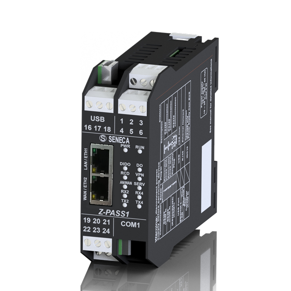 Seneca Z-PASS1-IO IIoT Edge Gateway with VPN support, Serial Device Server with embedded I/O's Turkiye