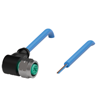 Pepperl+Fuchs V1-WV4A-N-30M-PUR Female cordset single-ended M12 angled stainless steel 14404, A-coded, 2-pin, PUR cable blue, NAMUR Turkiye
