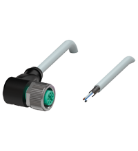 Pepperl+Fuchs V15-W-2M-PVC-ABG Female cordset single-ended M12 angled A-coded, 5-pin, PVC cable grey, shielded Turkiye