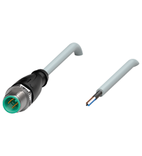 Pepperl+Fuchs V1S-G-10M-PUR-ABG0 Male cordset single-ended M12 straight A-coded, 4-pin, PUR cable grey, shielded Turkiye