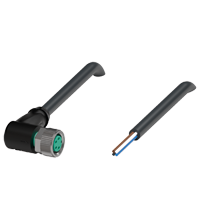 Pepperl+Fuchs V31-WM-BK10M-PVC-U Female cordset single-ended M8 angled A-coded, 4-pin, PVC cable black, UL approved Turkiye