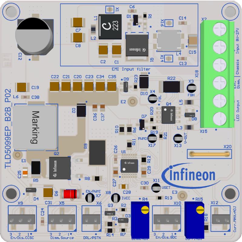 Infineon TLD5099EP_B2B EVALKIT Turkiye