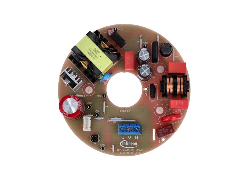 Infineon REF-SHA35IMD111TSYS Full-featured starter kit for low voltage ceiling fan motors with turnkey motor drive software Turkiye