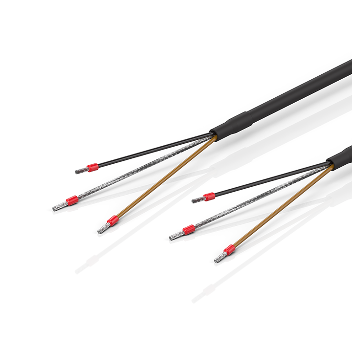 Beckhoff C9900-K900…K904 Power cable, shielded, PVC, 1 x 2 x AWG18, fixed installation, black Turkiye