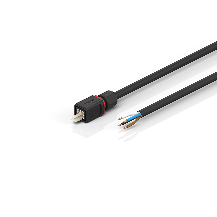 Beckhoff C9900-K970…K977 Power cable, PUR, 4 x 250 mm², drag-chain suitable, black Turkiye