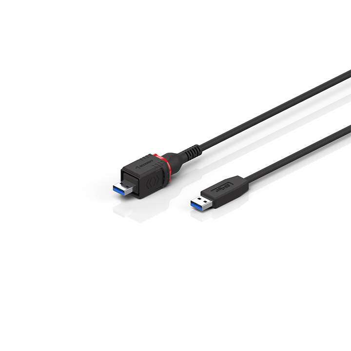 Beckhoff C9900-K986, -K987 USB cable, shielded, PVC, fixed installation, black Turkiye