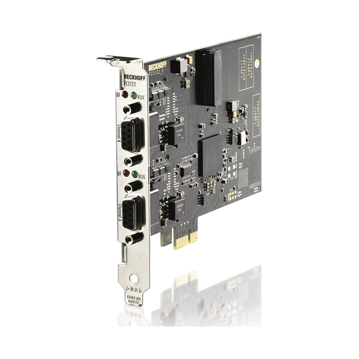 Beckhoff FC3122 PROFIBUS master/slave card, 2 channels, PCIe x1 Turkiye