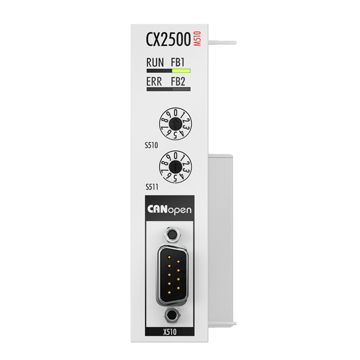 Beckhoff CX2500-M510 Fieldbus master module CANopen for CX20xx, CX52x0, CX53x0, CX56x0 Turkiye