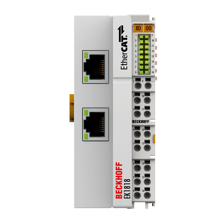 Beckhoff EK1818 EtherCAT Coupler with integrated digital inputs/outputs Turkiye