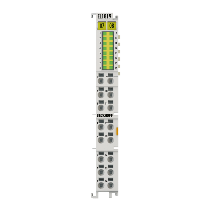 Beckhoff EL1819 EtherCAT Terminal, 16-channel digital input, 24 V DC, 10 µs Turkiye