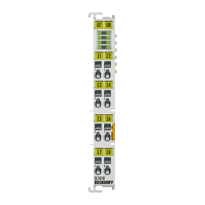Beckhoff EL1018 EtherCAT Terminal, 8-channel digital input, 24 V DC, 10 µs Turkiye