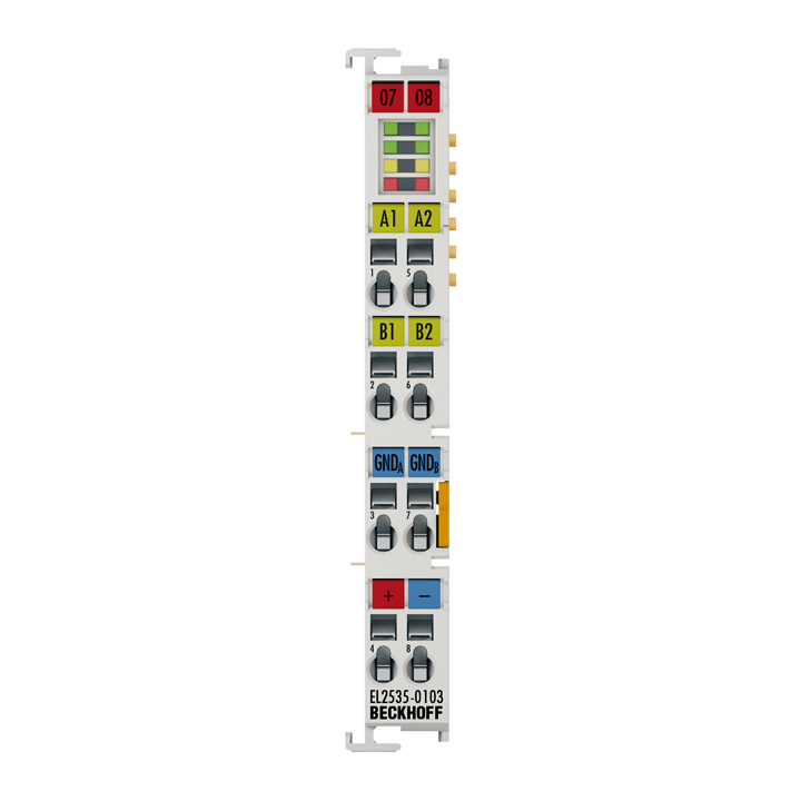 Beckhoff EL2535-0103 EtherCAT Terminal, 2-channel PWM output, 24…48 V DC, 3 A, current-controlled Turkiye