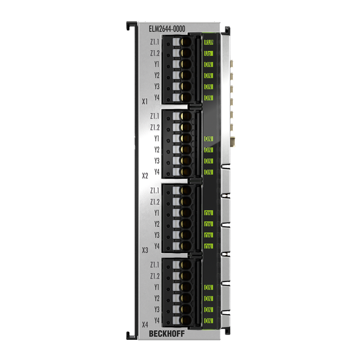 Beckhoff ELM2644-0000 EtherCAT Terminal, 4-channel reed output, multiplexer, 48 V AC/DC, 05 A, potential-free, 1 x 4 Turkiye
