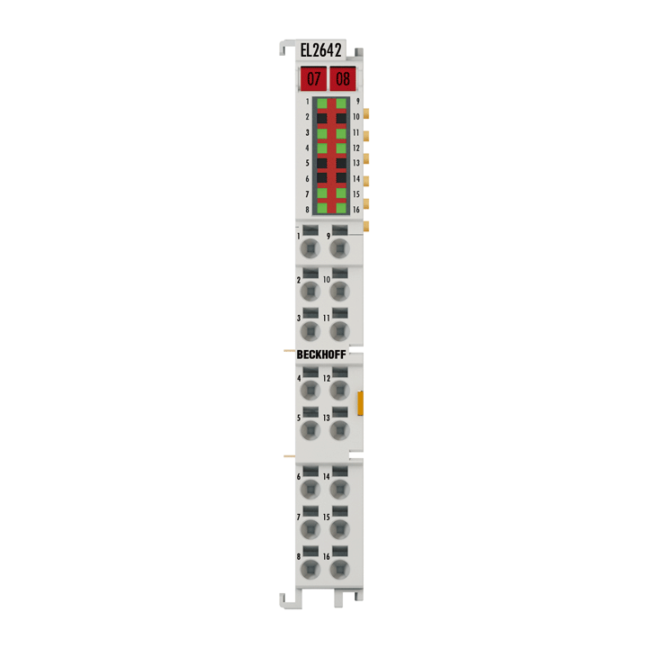 Beckhoff EL2642 EtherCAT Terminal, 2-channel reed output, multiplexer, 48 V AC/DC, 05 A, potential-free, 1 x 4 Turkiye