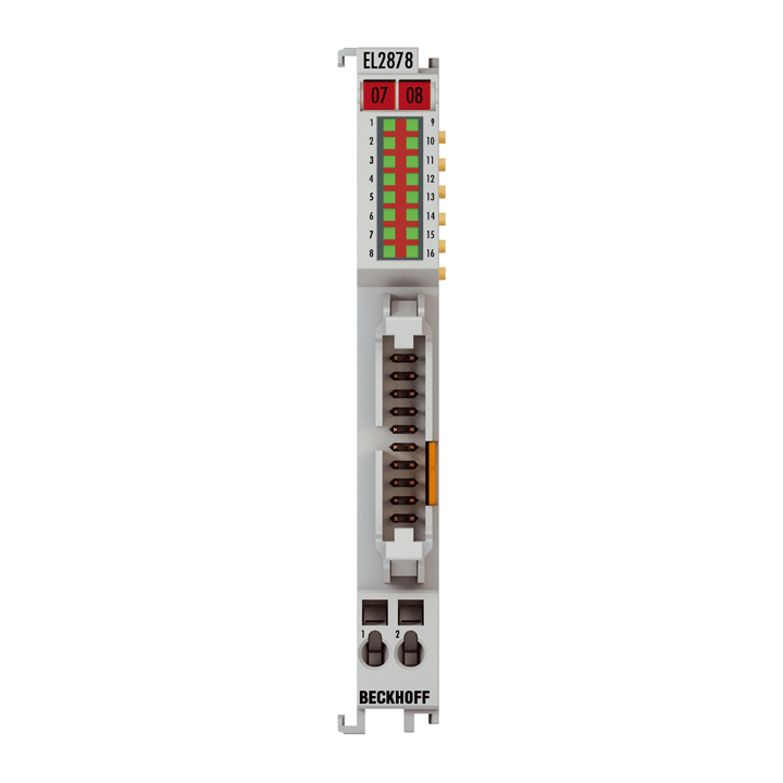 Beckhoff EL2878-0005 EtherCAT Terminal, 8-channel digital output, 24 V DC, 05 A, flat-ribbon cable, with diagnostics Turkiye