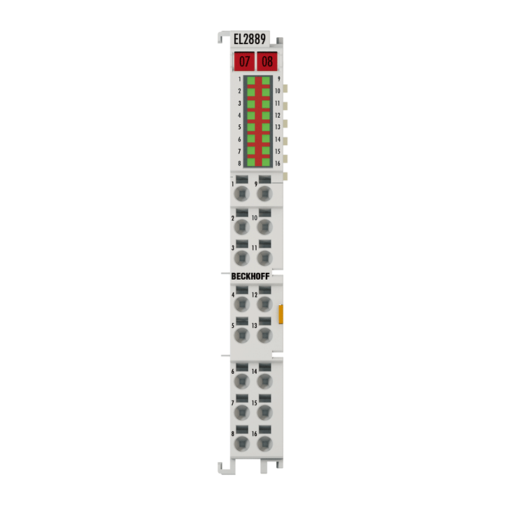 Beckhoff EL2889 EtherCAT Terminal, 16-channel digital output, 24 V DC, 05 A, ground switching Turkiye