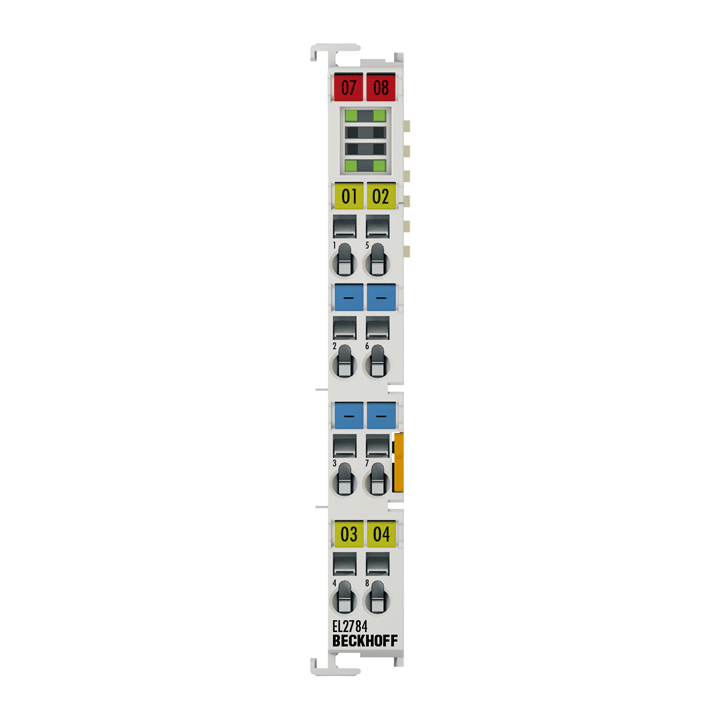 Beckhoff EL2784 EtherCAT Terminal, 4-channel solid state relay output, 30 V AC, 48 V DC, 2 A Turkiye