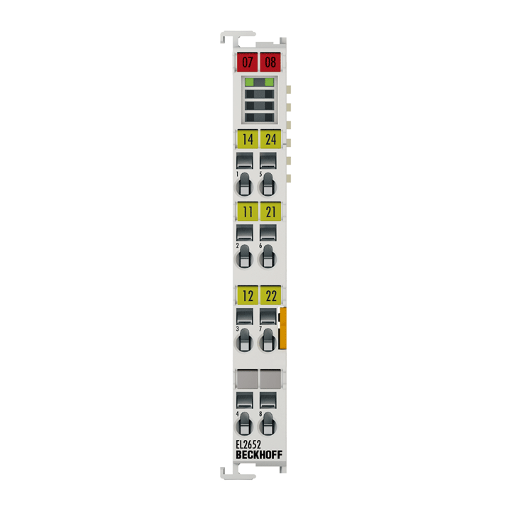 Beckhoff EL2652 EtherCAT Terminal, 2-channel relay output, 230 V AC, 300 V DC, 1 A Turkiye
