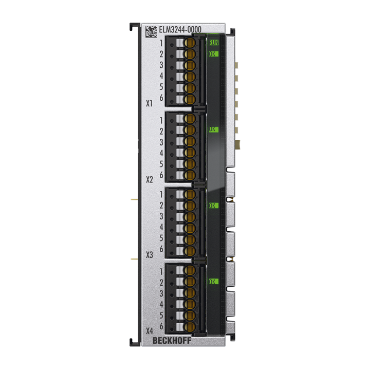 Beckhoff ELM3244-0000 EtherCAT Terminal, 4-channel analog input, temperature, RTD, 24 bit, high-precision, 1 ksps Turkiye