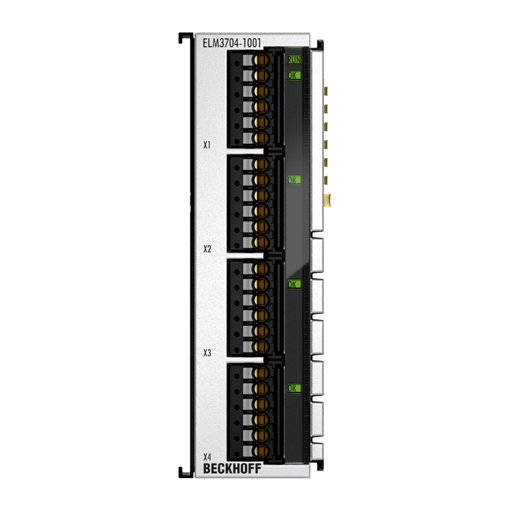 Beckhoff ELM3704-1001 EtherCAT Terminal, 4-channel analog input, multi-function, 24 bit, 10 ksps, TC compensation Turkiye