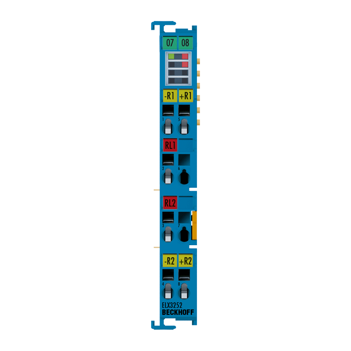 Beckhoff ELX3252 EtherCAT Terminal, 2-channel analog input, potentiometer, 300 Ω…40 kΩ, 16 bit, Ex i Turkiye