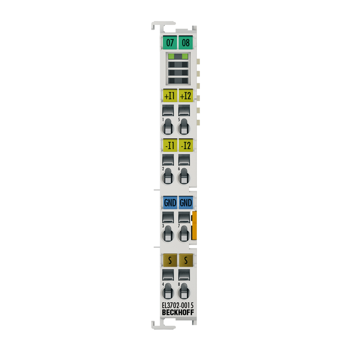 Beckhoff EL3702-0015 EtherCAT Terminal, 2-channel analog input, voltage, ±150 mV, 16 bit, oversampling Turkiye