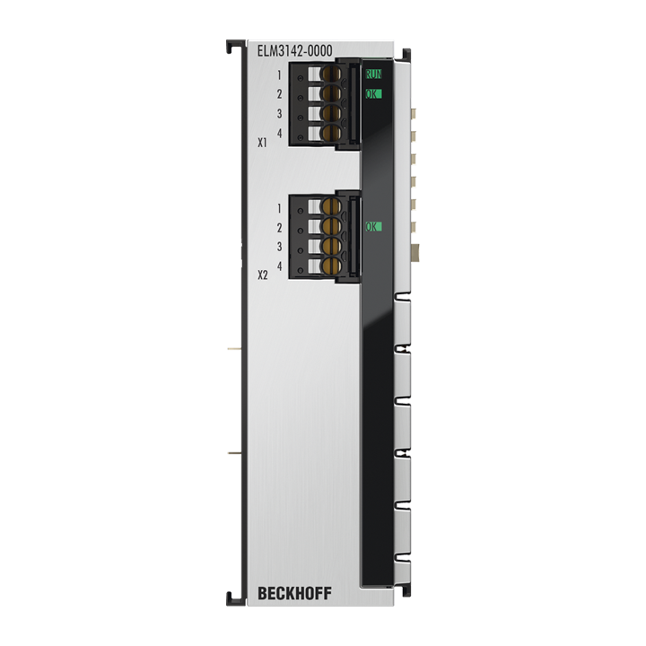 Beckhoff ELM3142-0000 EtherCAT Terminal, 2-channel analog input, multi-function, ±10…±125 V, ±20 mA, 24 bit, 1 ksps Turkiye