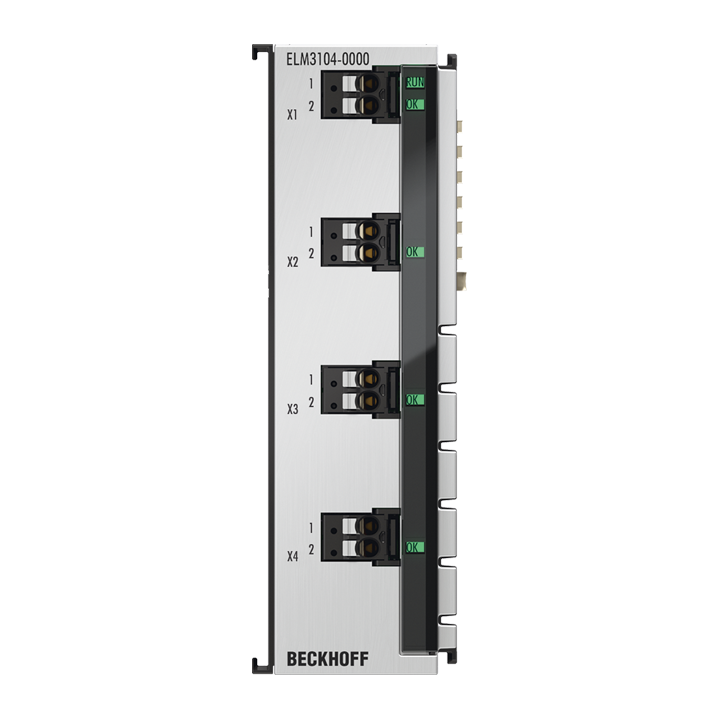 Beckhoff ELM3104-0000 EtherCAT Terminal, 4-channel analog input, current, ±20 mA, 24 bit, 10 ksps Turkiye