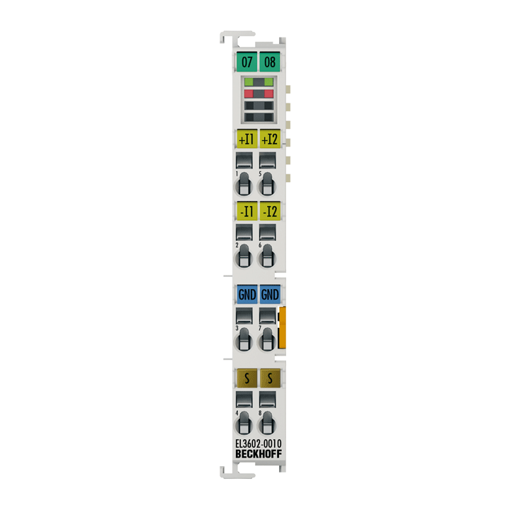 Beckhoff EL3602-0010 EtherCAT Terminal, 2-channel analog input, voltage, ±75 mV, 24 bit, high-precision Turkiye